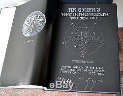 Necronomicon 1 & 2 H R Giger Deluxe Leather LE1/666 Signed Litho Qliphoth RARE