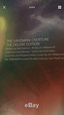 Neil Gaiman SANDMAN OVERTURE signed LE Deluxe Edition /300 Autograph Dream