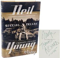 Neil Young SPECIAL DELUXE Signed Association Copy 1st/1st Edition 2014