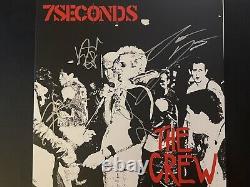 New 7 Seconds The Crew SIGNED Deluxe Book Vinyl LP Record Poster Autograph Punk