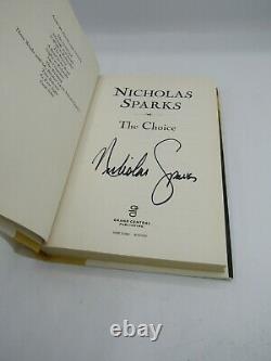 Nicholas Sparks SIGNED The Choice HC 1st Ed 1st Print AUTOGRAPHED