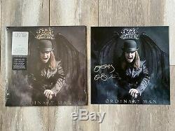 Ozzy Osbourne SIGNED Ordinary Man Vinyl DELUXE LP Silver Smoke OFFICIAL Litho