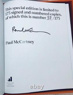 Paul Mccartney Signed The Lyrics Book Deluxe Limited Edition 57/175 Rare! Wow