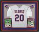 Pete Alonso New York Mets Deluxe Framed Autographed Nike White Replica Jersey