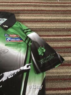 Phil The Power Taylor Hand Signed Darts Shirt Grand Prix 2013 Comes With COA