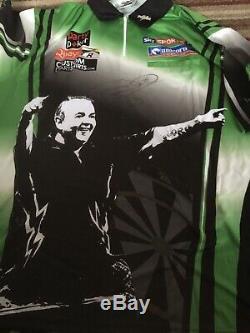Phil The Power Taylor Hand Signed Darts Shirt Grand Prix 2013 Comes With COA