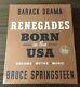 Renegades Signed Deluxe Edition Barack Obama Bruce Springsteen Born In The Usa