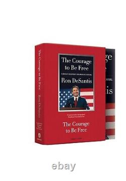 RON DESANTIS, AUTOGRAPHED! The Courage To Be Free Deluxe Collector Set