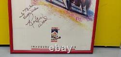 Rare 1990 Denver Grand Prix Signed Poster Autographed Malcolm Farley, Roger Ward