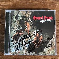 Rare Signed CD Lot Grand Funk Railroad Autographed Survival & On Time GNR