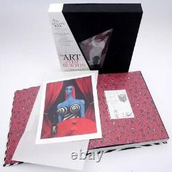 Rare Signed The Art of Tim Burton Signed Deluxe Book + Hand Signed Lithograph