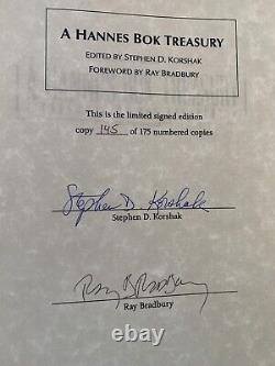 Ray Bradbury Signed 1993 A Hannes Bok Treasury Stephen Korshak Lettered Edition