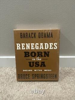 Renegades Born In The USA DELUXE SIGNED Barack Obama & Bruce Springsteen Sealed