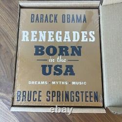 Renegades Born in the USA Barack Obama Bruce Springsteen Deluxe Signed Edition