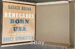 Renegades Born in the USA By Barack Obama & Bruce Springsteen Deluxe Ed. Signed