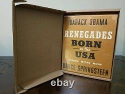 Renegades Born in the USA DELUXE SIGNED Edition Barack Obama Bruce Springsteen