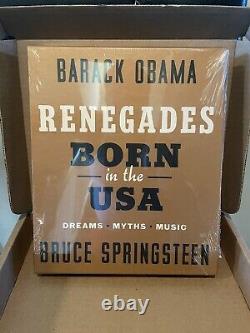Renegades Born in the USA Deluxe Signed Edition BARACK OBAMA BRUCE SPRINGSTEEN