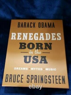 Renegades Born in the USA(Deluxe Signed Edition) Obama and Springsteen IN HAND