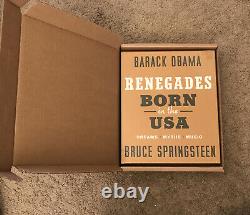 Renegades Born in the USA Springsteen Obama DELUXE SIGNED Autograph IN STOCK COA