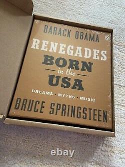 Renegades Born the USA Deluxe Signed Barack Obama Bruce Springsteen New -IN HAND