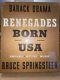 Renegades Born The Usa Deluxe Signed Barack Obama Bruce Springsteen New Sealed