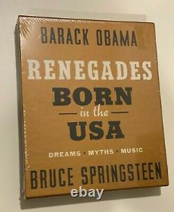 Renegades DELUXE Signed Edition Barack Obama Bruce Springsteen Born in the USA