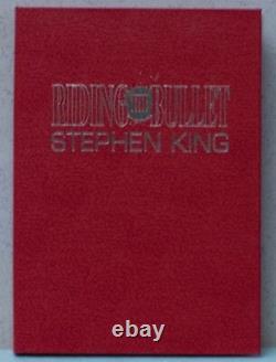 Riding The Bullet -signed/numbered in traycase -Stephen King (Item US308)