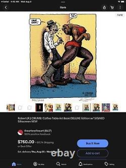 Robert (R.) CRUMB Coffee Table Art Book DELUXE Edition with SIGNED Silkscreen NEW