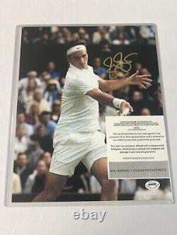 Roger Federer GOAT Grand Slam Signed Autographed 8x10 Photo with COA