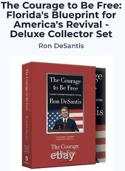 Ron DeSantis Signed Deluxe Collector Set Only 5600 Courage to Be Free