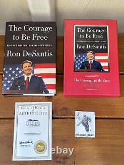 Ron DeSantis Signed NUMBERED Deluxe Collector Set /5000 The Courage to Be Free