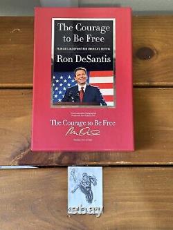 Ron DeSantis Signed NUMBERED Deluxe Collector Set /5000 The Courage to Be Free