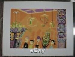 SHAG Josh Agle One Enchanted Evening Lithograph Matted Deluxe Art Print Tiki