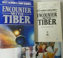 SIGNED BUZZ ALDRIN Book Encounter With Tiber 1996 Astronaut NASA Apollo 11 JSA