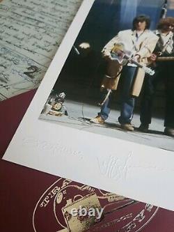 SIGNED DELUXE Traveling Wilburys George Harrison Jeff Lynne Dylan Genesis book