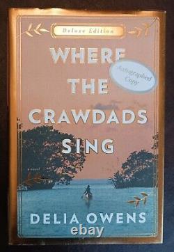 SIGNED Delia Owens Autographed Book Where The Crawdads Sing (Deluxe Edition)