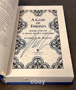 SIGNED GEORGE R. R. MARTIN A Game of Thrones Hardcover w. Slipcase Deluxe LTD 1/1