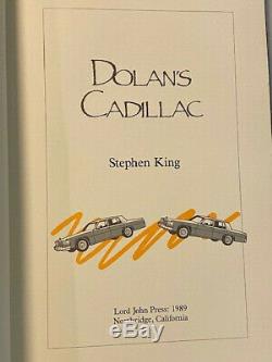 SIGNED LIMITED DELUXE STEPHEN KING DOLAN'S CADILLAC leather spine marbled boards