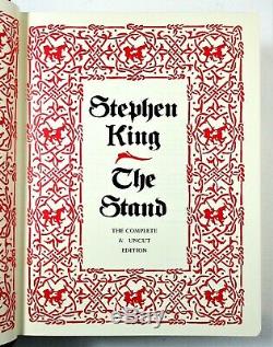 SIGNED LIMITED ED The Stand Stephen King 1990 Leather-bound Box DELUXE FIRST