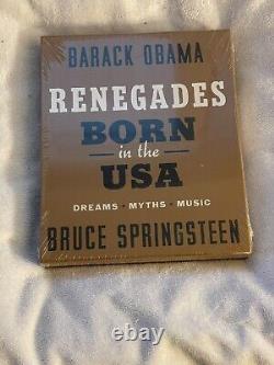 SIGNED SEALED Renegades Born in the USA Deluxe Edition Obama And Springsteen