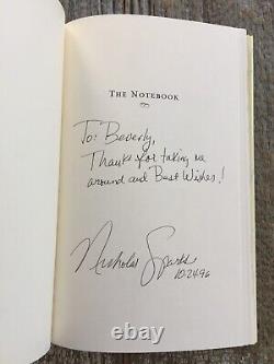 SIGNED THE NOTEBOOK by Nicholas Sparks (1996, Hardcover) 1st ed