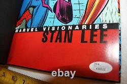 STAN LEE SIGNED Marvel Visionaries Deluxe Hardcover J. Romita, Steve Ditko