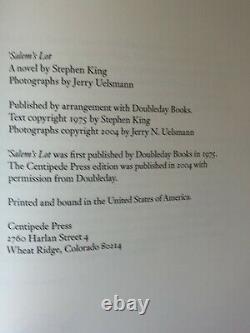 Salem's Lot Stephen King Centipede Press Signed Limited