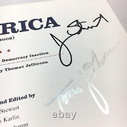 Signed AMERICA THE DAILY SHOW Book Jon Stewart Staff & 2004 Emmy Awards Ticket