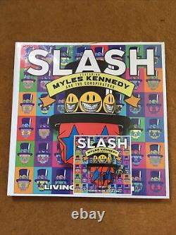Signed Slash Living The Dream Deluxe Yellow Vinyl 2LP 7 & CD Mint & Sealed