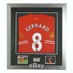 Signed Steven Gerrard Testimonial Ltd Edition 2014 Liverpool FC Shirt Deluxe