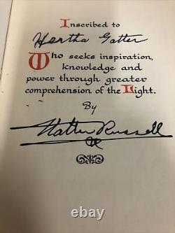 Signed The Secret of Light Walter Russell Limited DeLuxe 1st edition 1947