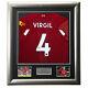 Signed Virgil Van Dijk Liverpool Fc Shirt Framed Display Lfc Deluxe