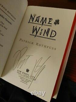 Signed by Patrick Rothfuss The Name of the Wind 10th Anniversary Deluxe Ed