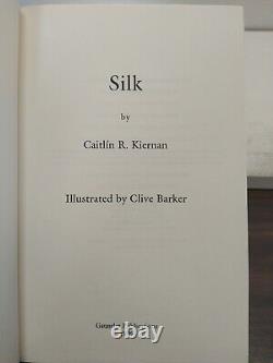 Silk by Caitlin R. Kiernan (First HC Edition) Deluxe LTD Numbered Signed book DJ